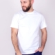 PKK-0011F-0100#B00XXL Koszulka męska t-shirt bawełniana gładka biała